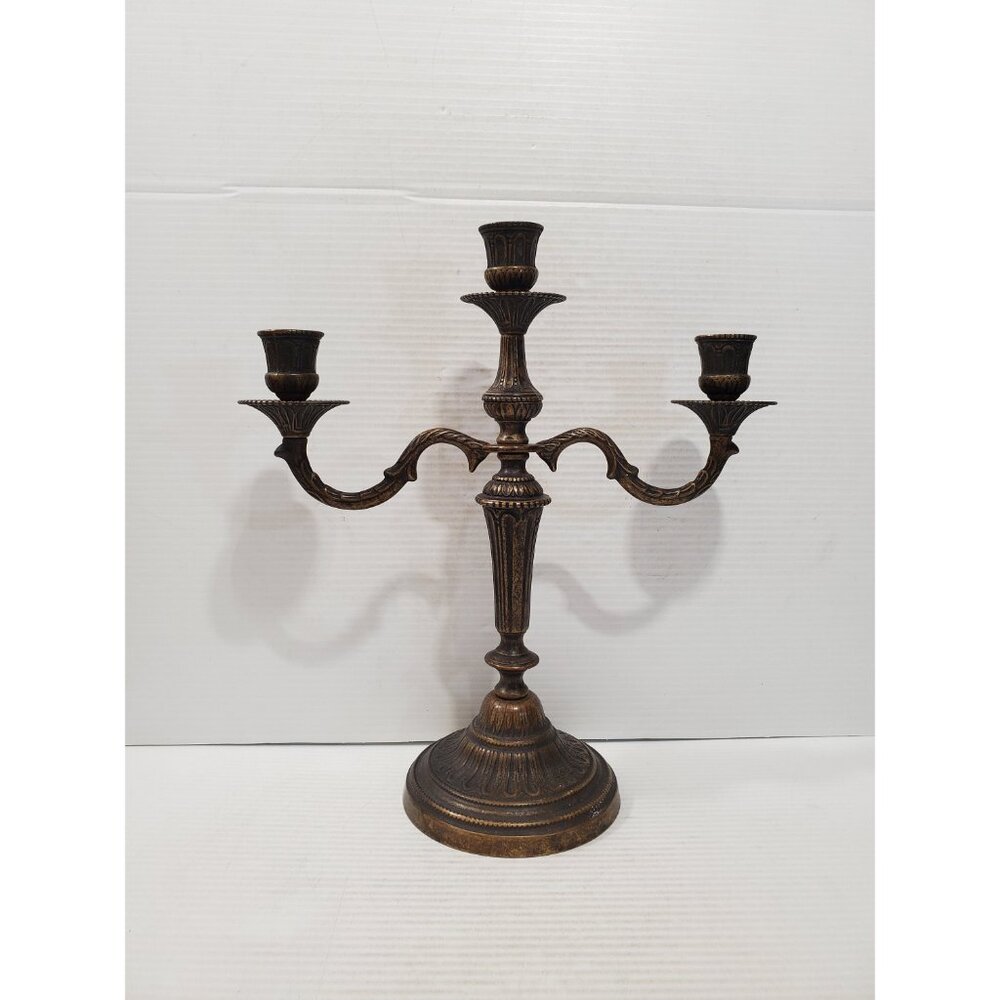 Vintage candelabra candle holders/ 3 arm candelabras/ candelabra perfect for - Picture 9 of 10